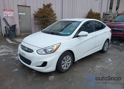 2016 Hyundai Accent Se z USA, uszkodzony, nr VIN KMHCT4AEXGU158057